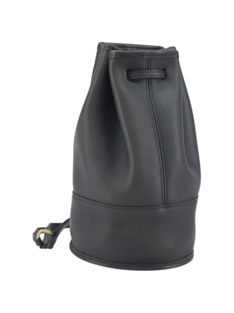 Authentic Coach Shoulder Bag Leather Black